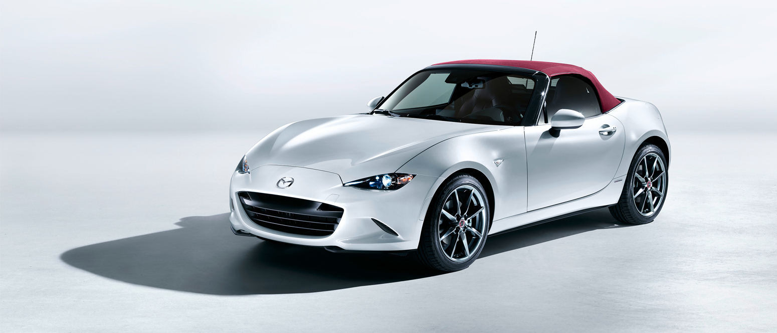 Hvid Mazda MX-5 