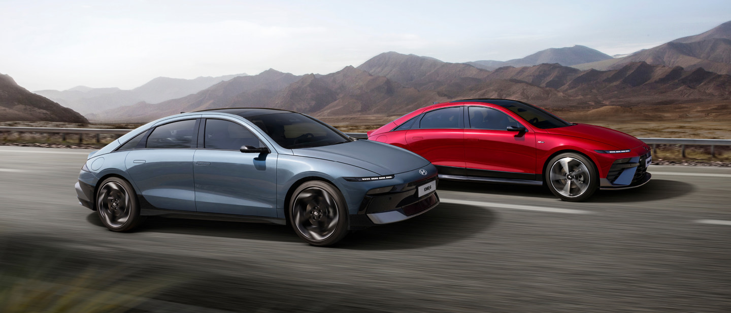 Den nye IONIQ 6 gra Hyundai - også som N line