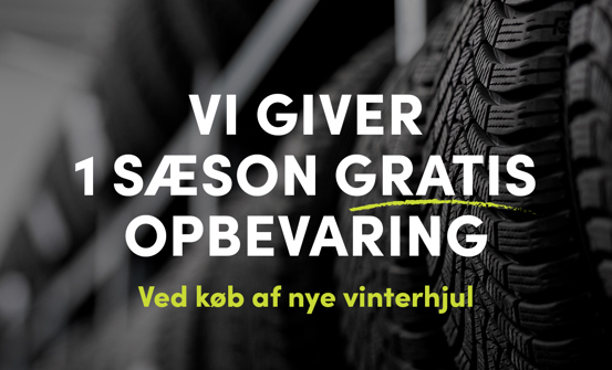 Gratis dækopbevaring v. køb af vinterhjul